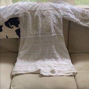Calypso St Barth White Junomia Eyelet Dress
